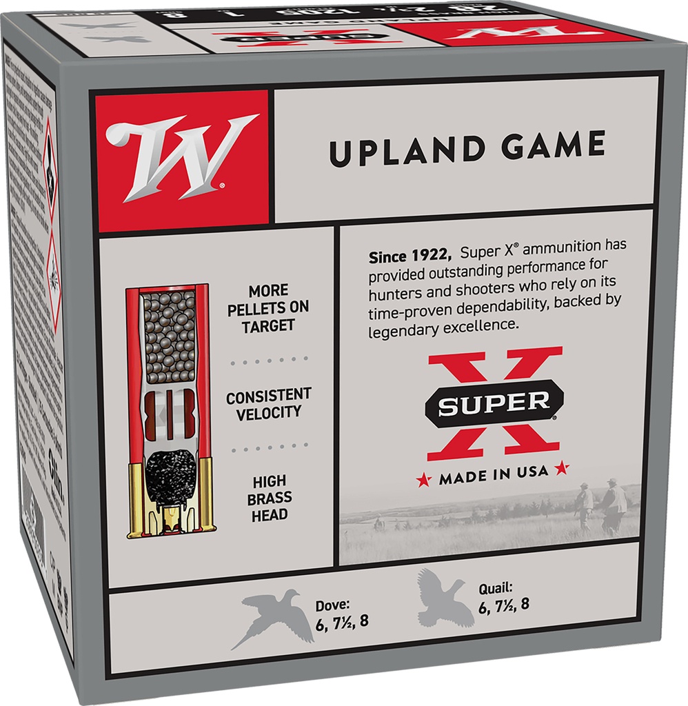 Winchester Ammo X28H8 Super X Heavy Game Load High Brass 28Gauge 2.75" 1oz 8Shot 25 Per Box/10 Case 2
