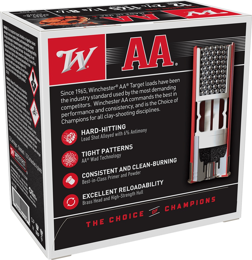 Winchester Ammo AA1285 AA Light Target 12Gauge 2.75" 1 1/8oz 8.5Shot 25 Per Box/10 Case 2