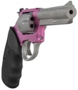 Charter Arms 52232 Pathfinder Lite 22 LR 8 Shot, 4.20" Matte Stainless Steel Barrel & Cylinder, Pink Aluminum Frame w/Black Finger Grooved Rubber Grip, Exposed Hammer 3