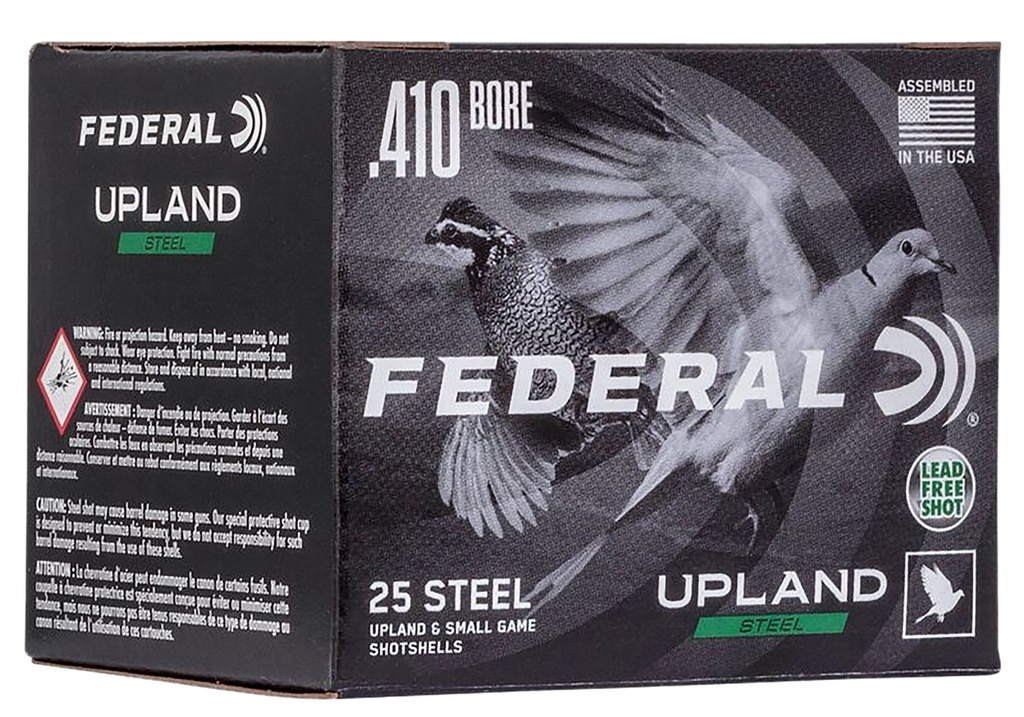 Federal USH41075 Upland Field & Range 410Gauge 3" 3/8oz 7.5Shot 25 Per Box/10 Case 1