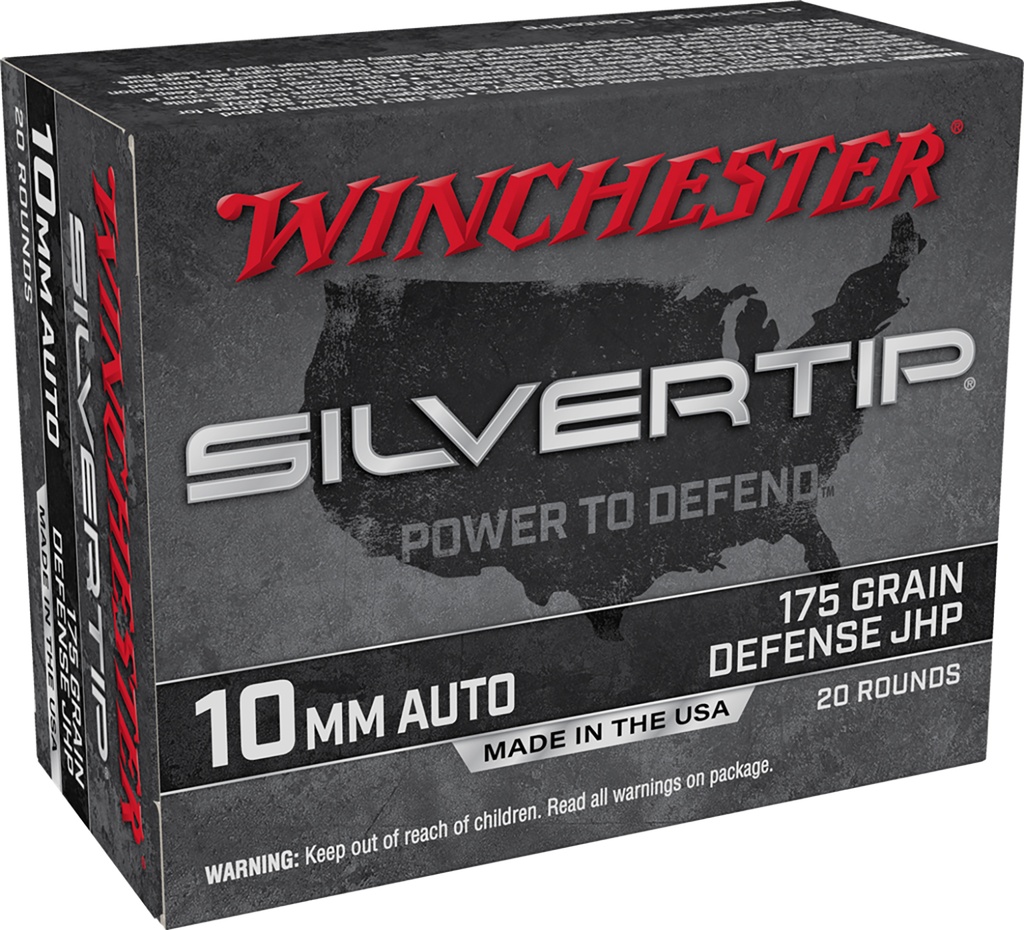 Winchester Ammo W10MMST Super X  10mmAuto 175gr Silvertip Jacket Hollow Point 20 Per Box/10 Case 1
