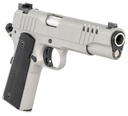 Auto Ordnance Auto-Ordnance 1911TCAC6 1911 A1  45 ACP 7+1 5" Savage Silver Cerakoate, Serrated/Ported Slide,  Black Rubber Grips, Fixed 3-Dot Combat Day Sights 3