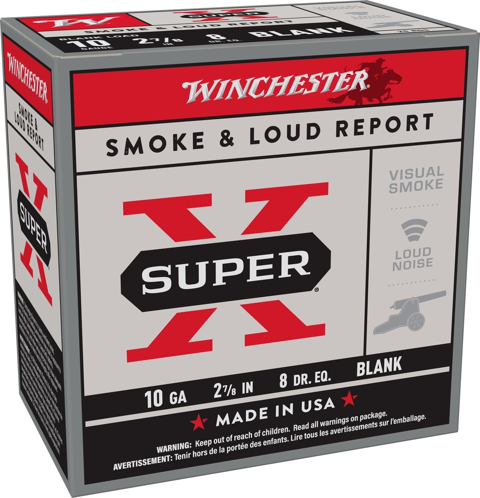 Winchester Ammo XBP10W Super X Blank 10Gauge 2.87" 25 Per Bx/10 Case 1