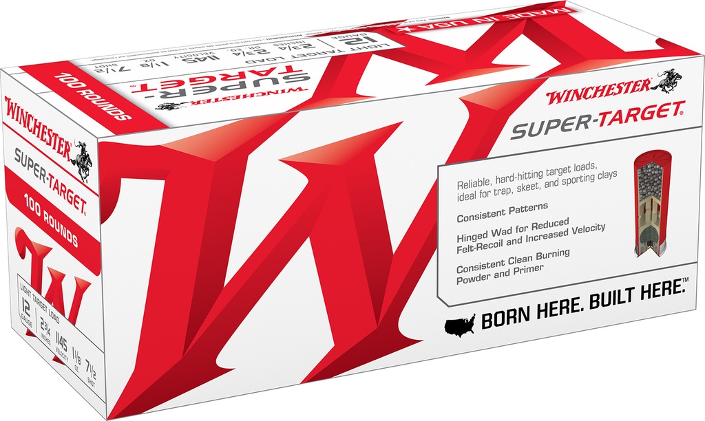 Winchester Ammo TRGT127VP Super-Target Light Target 12Gauge 2.75" 1 1/8oz 7.5Shot 100 Bx/2 Case *Value Pack 2