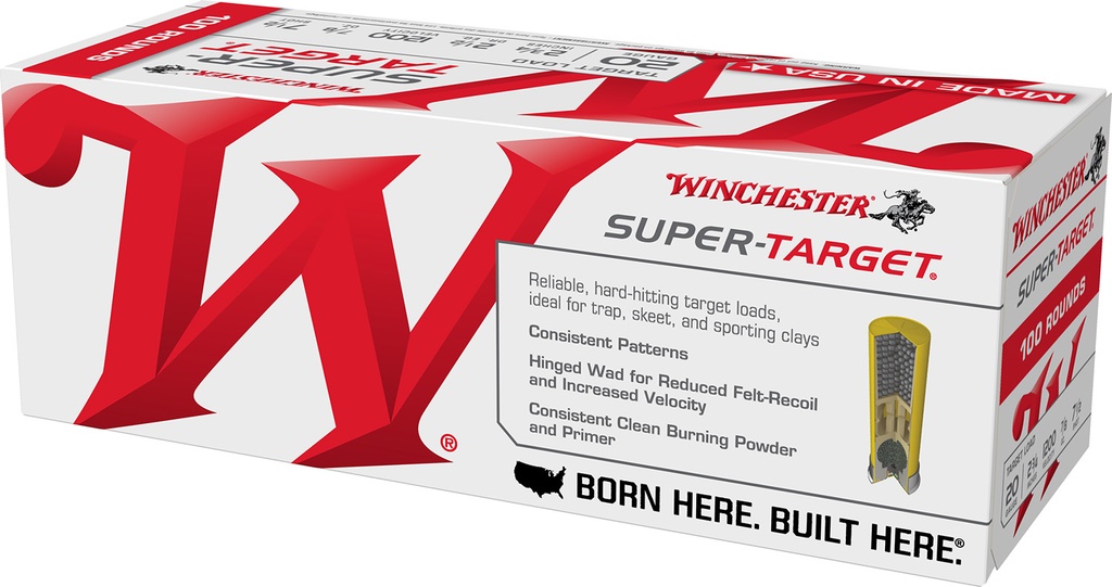 Winchester Ammo TRGT207VP Super-Target  20Gauge 2.75" 7/8oz 7.5Shot 100 Per Box/2 Case 2