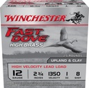 Winchester Ammo WFD128B Fast Dove & Clay High Brass 12Gauge 2.75" 1oz 8Shot 25 Per Box/10 Case 3