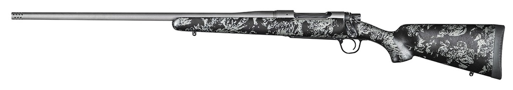 Christensen Arms 8010111300 Mesa FFT 7mm Rem Mag 3+1 22" Threaded Barrel, Tungsten Gray Cerakote, Black with Gray Webbing Stock, Left Hand 1