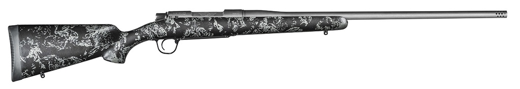 Christensen Arms 8010111300 Mesa FFT 7mm Rem Mag 3+1 22" Threaded Barrel, Tungsten Gray Cerakote, Black with Gray Webbing Stock, Left Hand 2