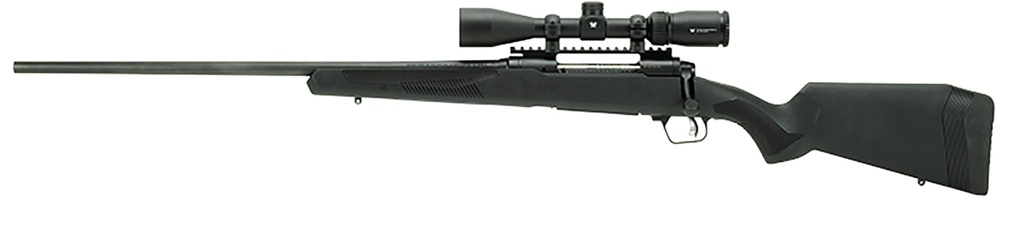 Savage Arms 58131 110 Apex Hunter XP 400 Legend 4+1 18" Carbon Steel, Black, Synthetic AccuFit Stock, Vortex Crossfire II 3-9x40mm Scope Left Hand 1