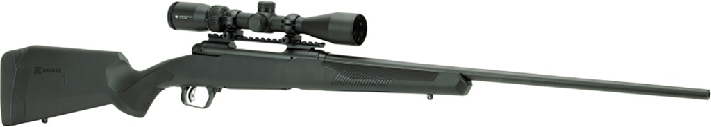 Savage Arms 58131 110 Apex Hunter XP 400 Legend 4+1 18" Carbon Steel, Black, Synthetic AccuFit Stock, Vortex Crossfire II 3-9x40mm Scope Left Hand 3