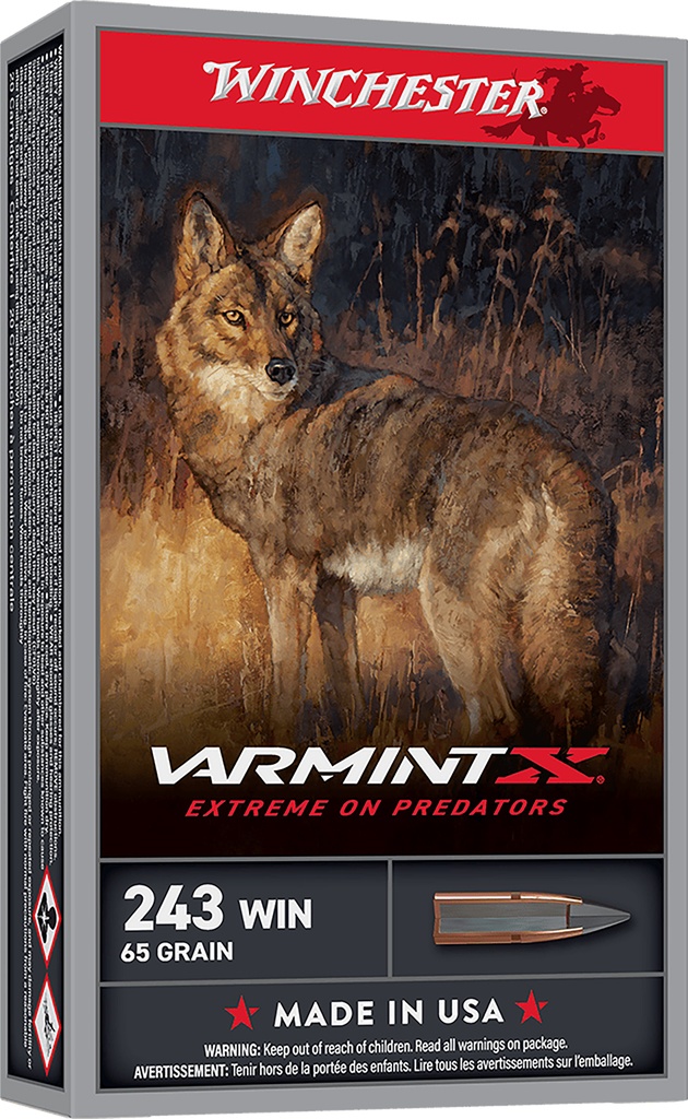 Winchester Ammo X243PXP Varmint X  243Win 65gr Extreme Point 20 Per Box/10 Case 1