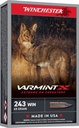 Winchester Ammo X243PXP Varmint X  243Win 65gr Extreme Point 20 Per Box/10 Case 1