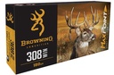 Browning Ammo B192103082 Max Point  308Win 168gr 20 Per Box/10 Case 1