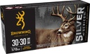 Browning Ammo B192630301  Silver 30-30Win 170gr Plated Soft Point 20 Per Box/10 Case 1