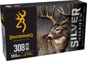 Browning Ammo B192603081  Silver 308Win 180gr Plated Soft Point 20 Per Box/10 Case 1