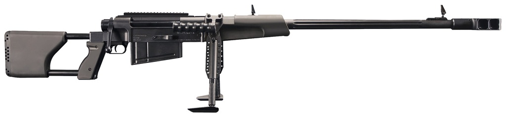 Zastava Arms Usa SRM93050 M93  50 BMG 5+1 33" Black Nitride Fluted Barrel, Black Picatinny Rail Receiver, Polymer Handguard, Black Synthetic Stock 1