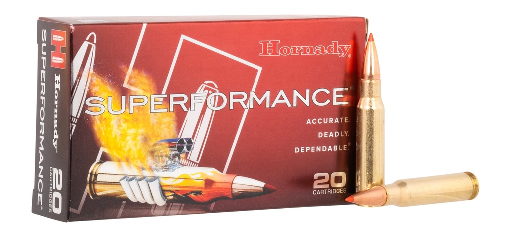 Hornady 80772 Superformance  308Win 180gr Super Shock Tip 20 Per Box/10 Case 1