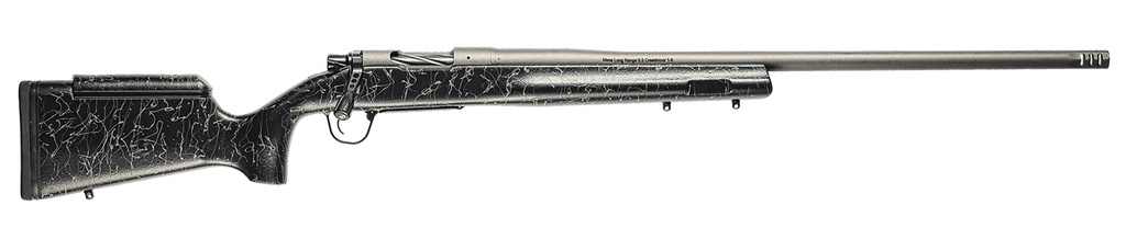 Christensen Arms 8010200201 Mesa Long Range 308 Win 4+1 16.25" Tungsten Gray Cerakote Threaded Barrel & Steel Drilled & Tapped Receiver, Black w/Gray Webbing Adj Cheek Riser Polymer Stock 1