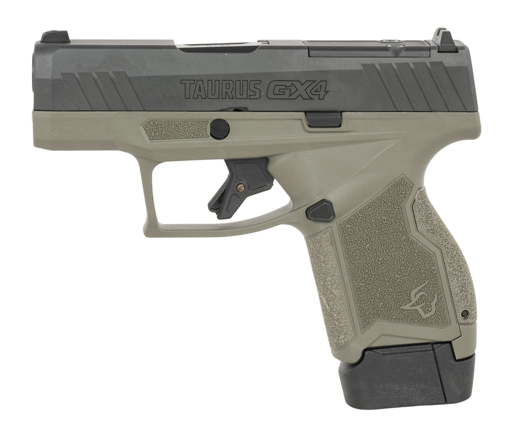 Taurus 1-GX4MP931O GX4 T.O.R.O. Micro-Compact 9mm Luger 13+1 11+1 3.06" Black DLC Alloy Steel Optic Ready/Serrated Slide Stainless Steel Frame Interchangeable Backstrap Grip 2