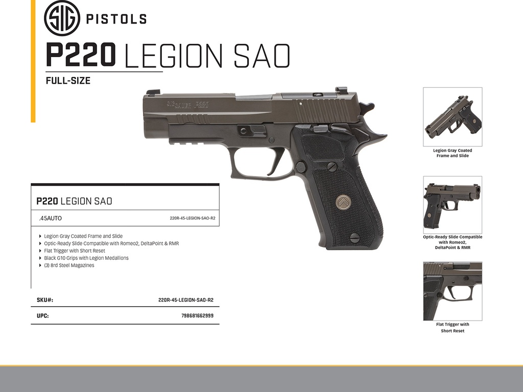 SIG SAUER P220 Legion 2