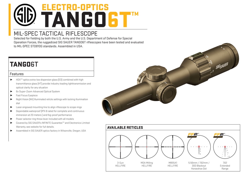 SIG SAUER Tango 6T 2