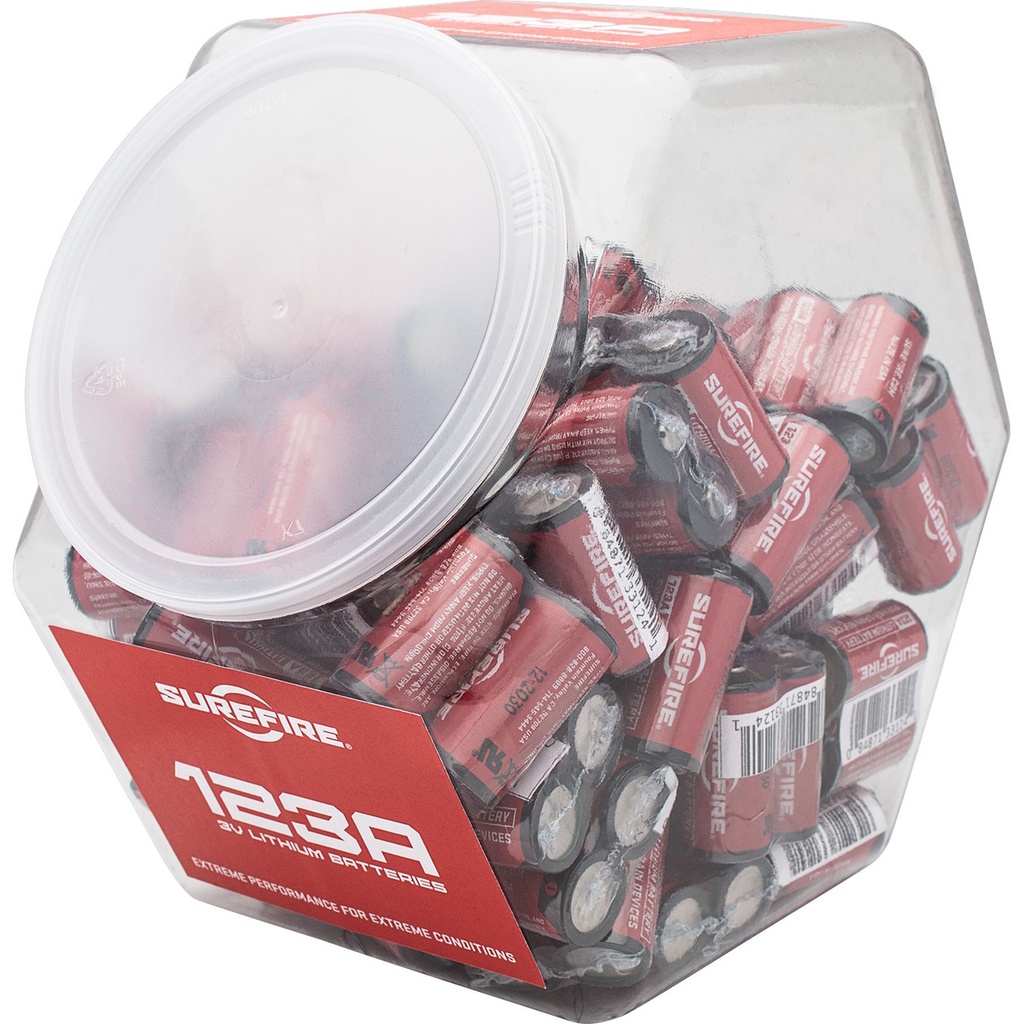 SureFire SF123A LITHIUM BATT BULK 65PK