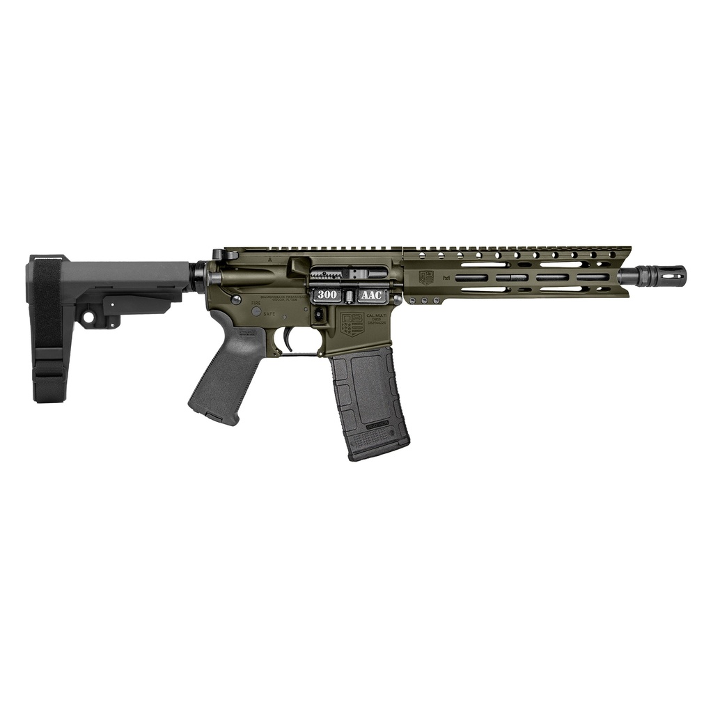 Diamondback Firearms DB-15 PIST 300BLK ODG 10" SBA3