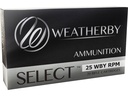Weatherby 25WBY RPM 117GR HORNADY SST