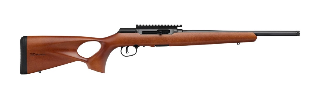 Savage Arms A22 22LR BL/WOOD 18" THREADED BARREL