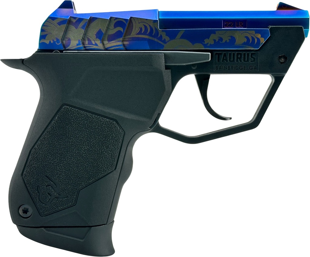 Taurus 22TUC 22LR BLACK/PVD BLUE WAVES