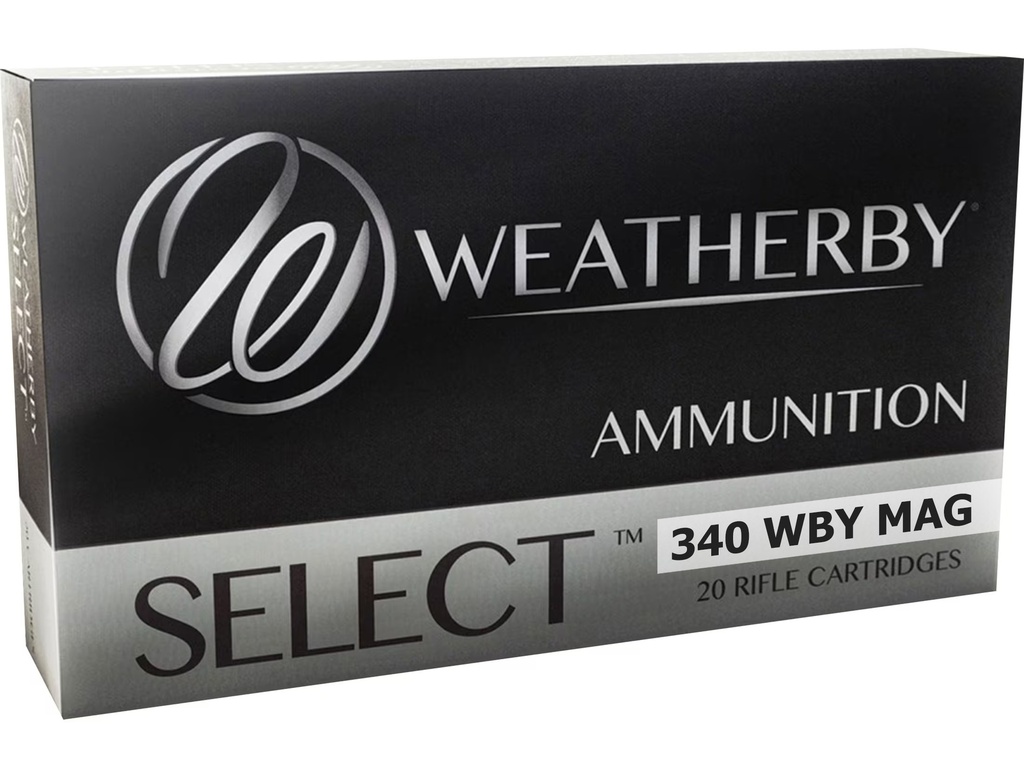 Weatherby 340WBY 225GR HORNADY INTERLOCK