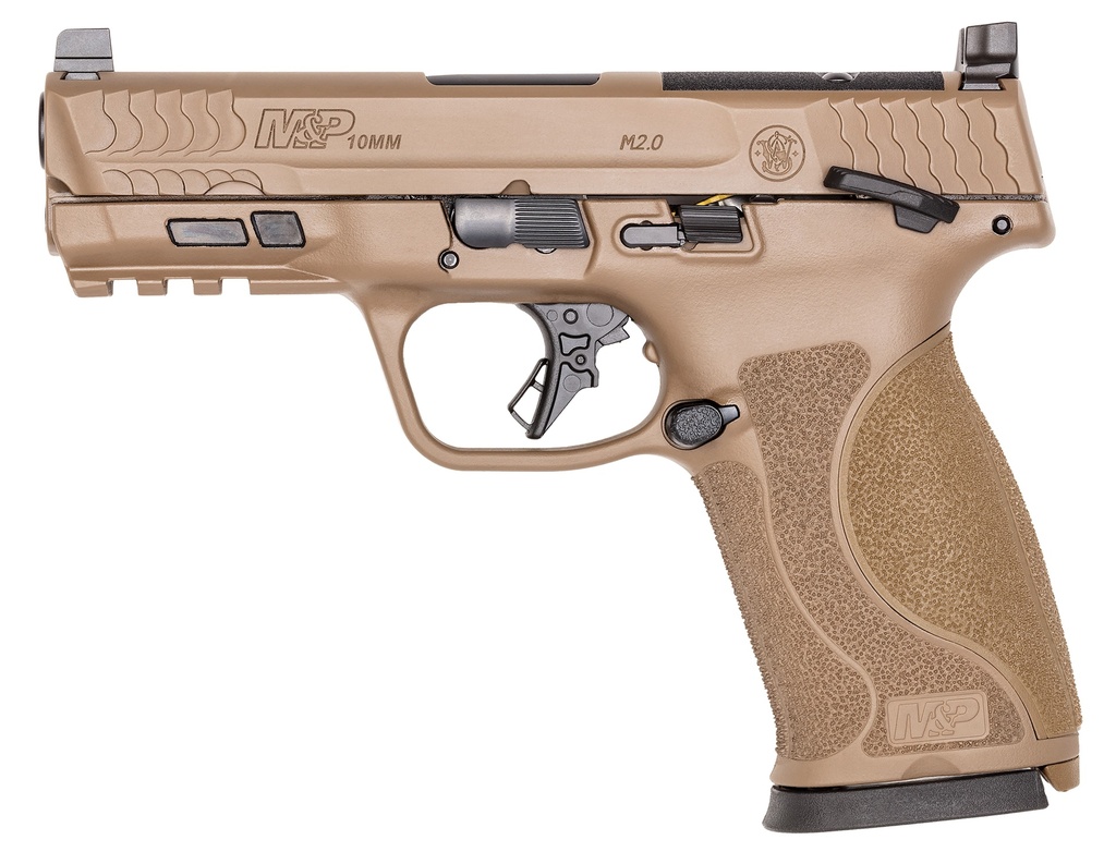 Smith and Wesson M&P10MM M2.0 10MM FDE 4" TS OR