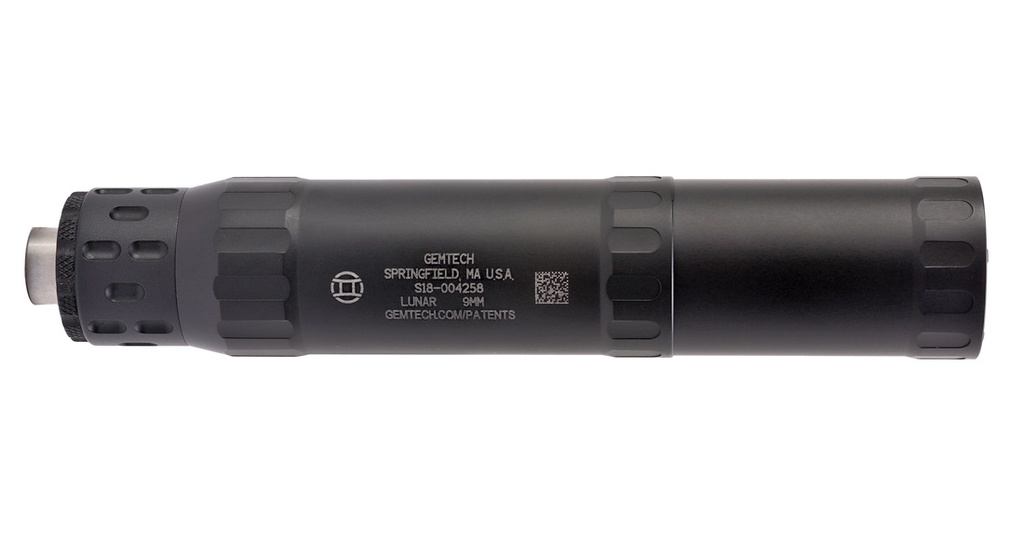 Gemtech LUNAR-9 9MM BLACK 1/2X28 LID