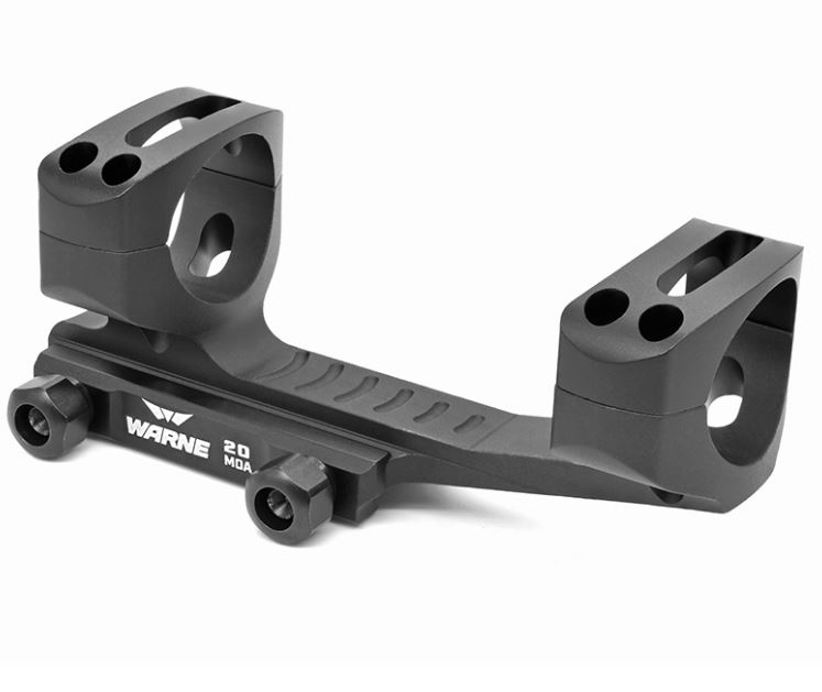Warne MOUNT SKEL 30MM MSR 20MOA BLACK