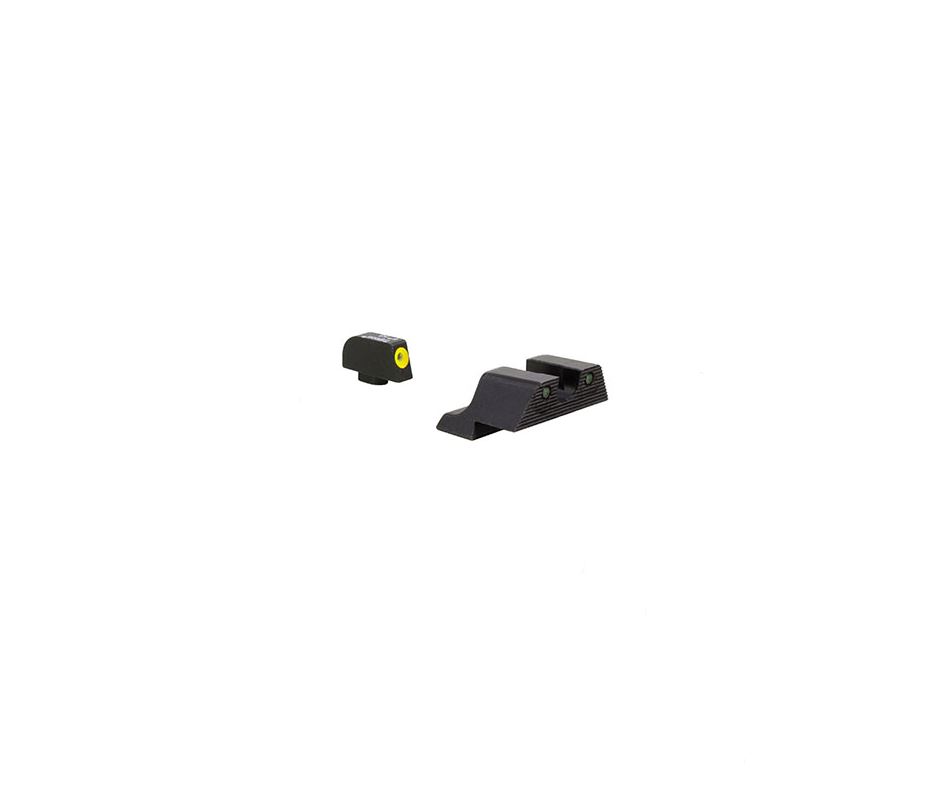 Trijicon 3DOT HD XR NIGHT SIGHTS YELLOW GLOCK 9MM/40SW