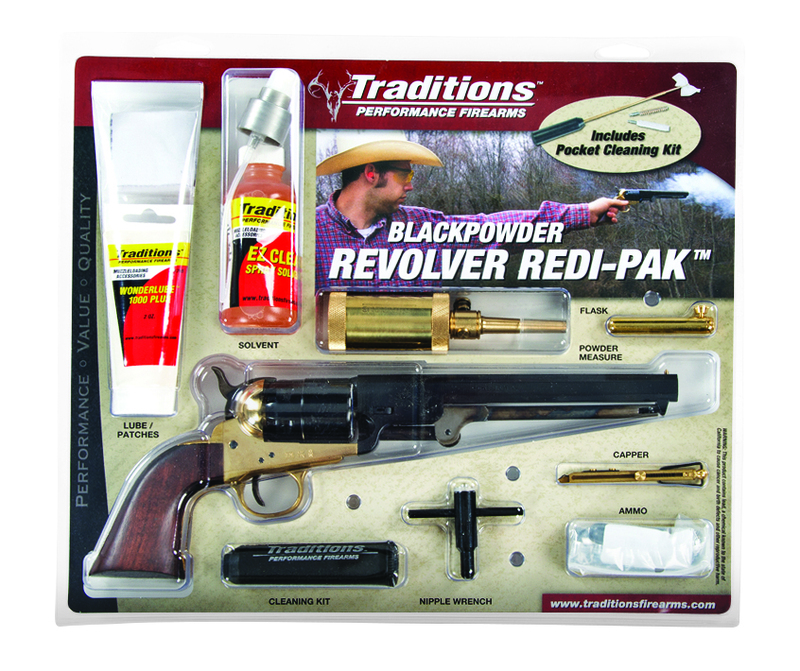 Traditions 1851 NAVY .44 BL/WD PKG BRASS