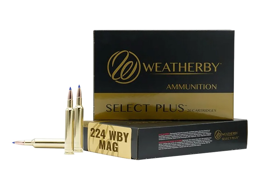 Weatherby 224WBY 50GR HORNADY V-MAX
