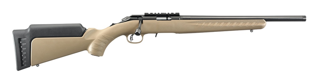 Ruger AMERICAN 17HMR FDE/SY 16" THREADED BARREL