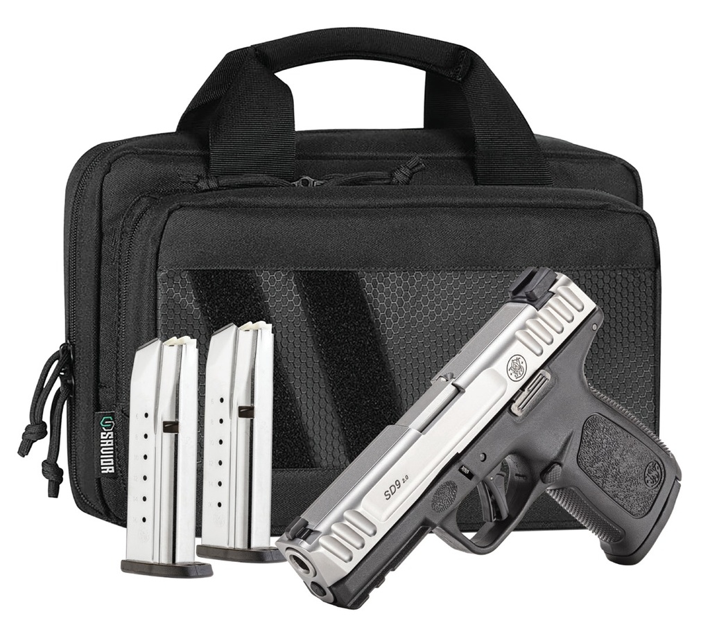 Smith and Wesson SD9 2.0 9MM 16+1 4" BUNDLE