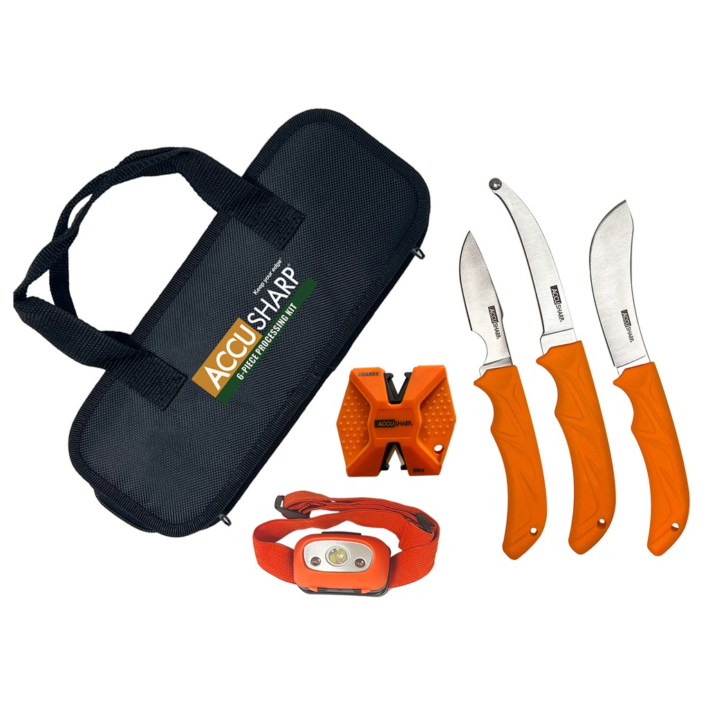 ACCUSHARP 6 PIECE PROCESSING KIT BLACK