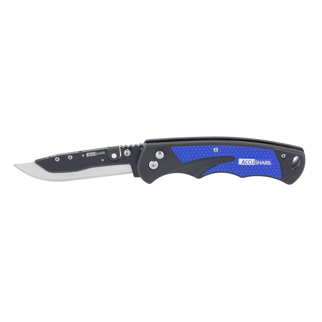 ACCUSHARP 3.5" RAZOR KNIFE BLUE/BLACK