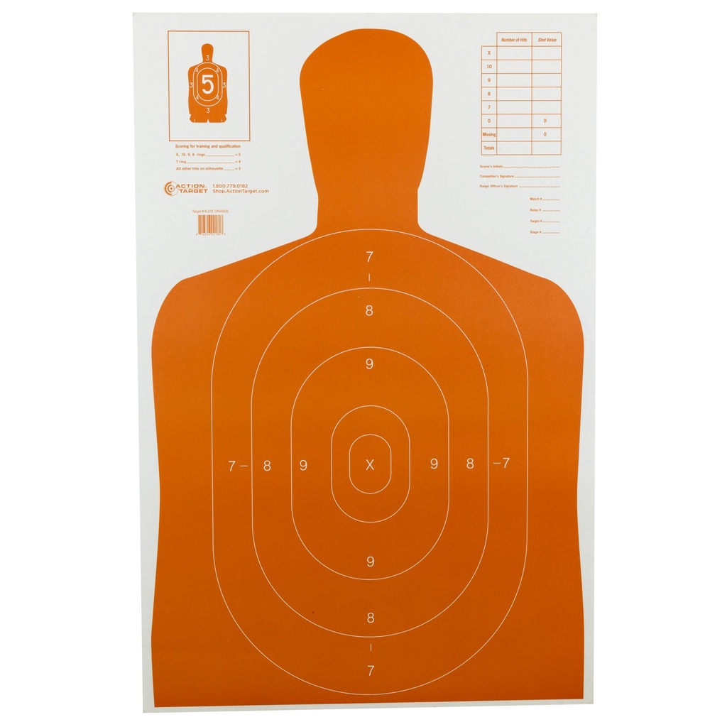 ACTION TGT B27E ORANGE 100PK