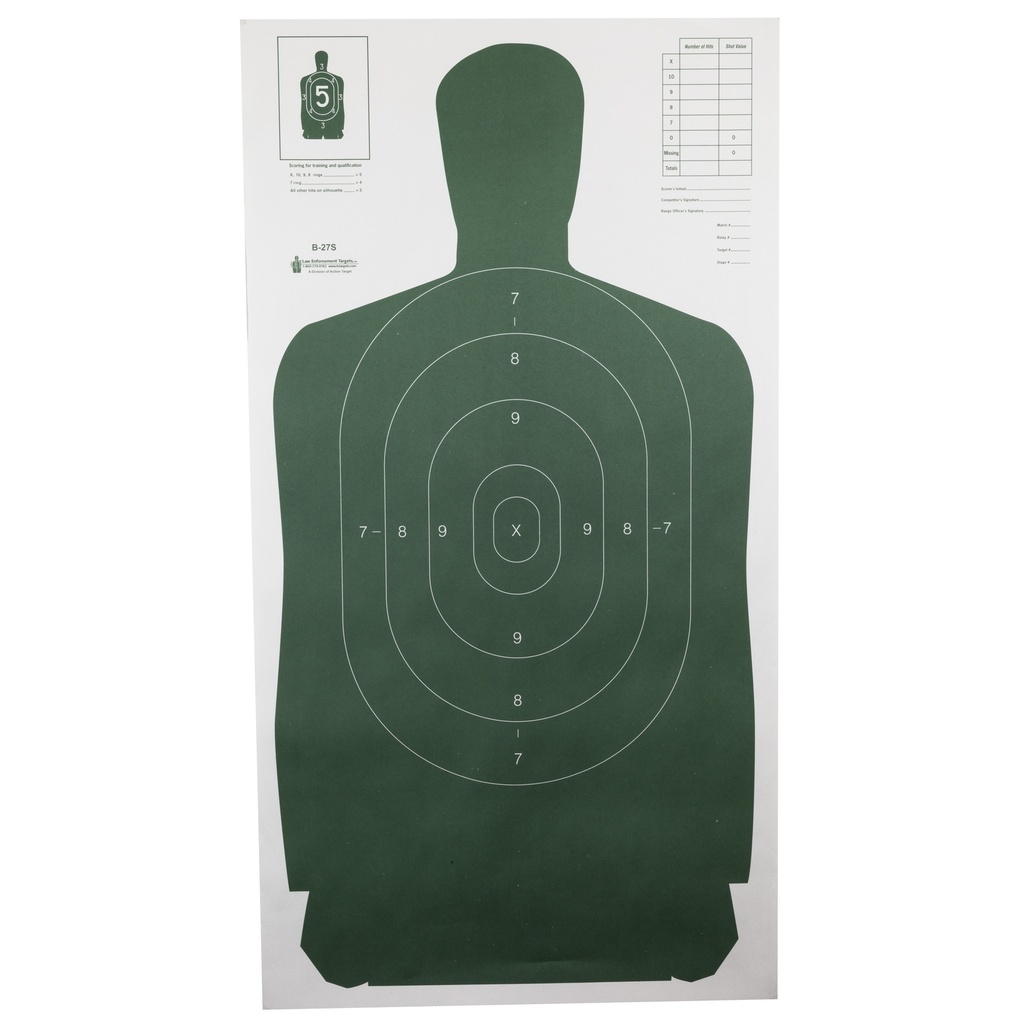 ACTION TGT B27S GREEN 100PK