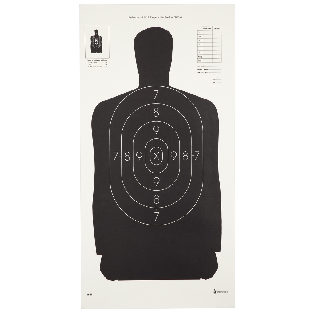 ACTION TGT B29 BLACK 100PK