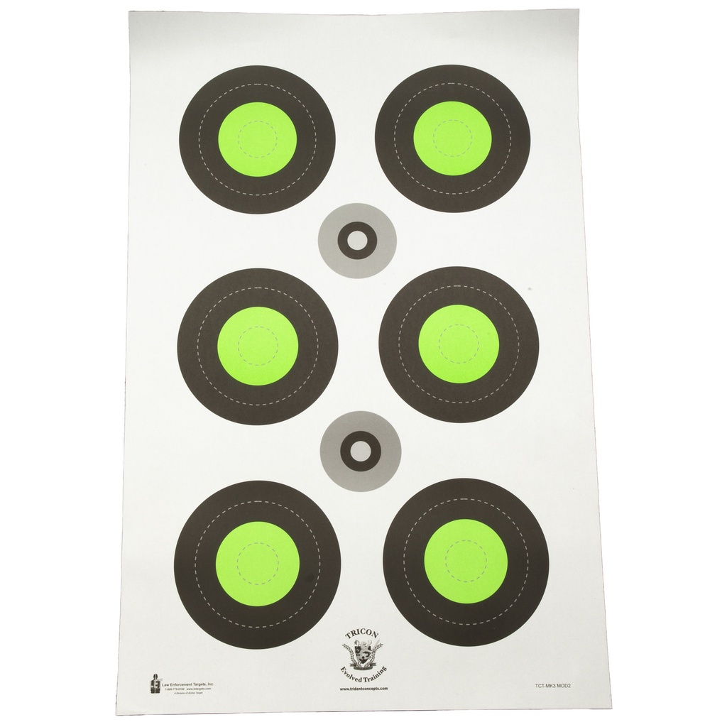 ACTION TGT TRIDENT BLSEYE GREEN 100PK