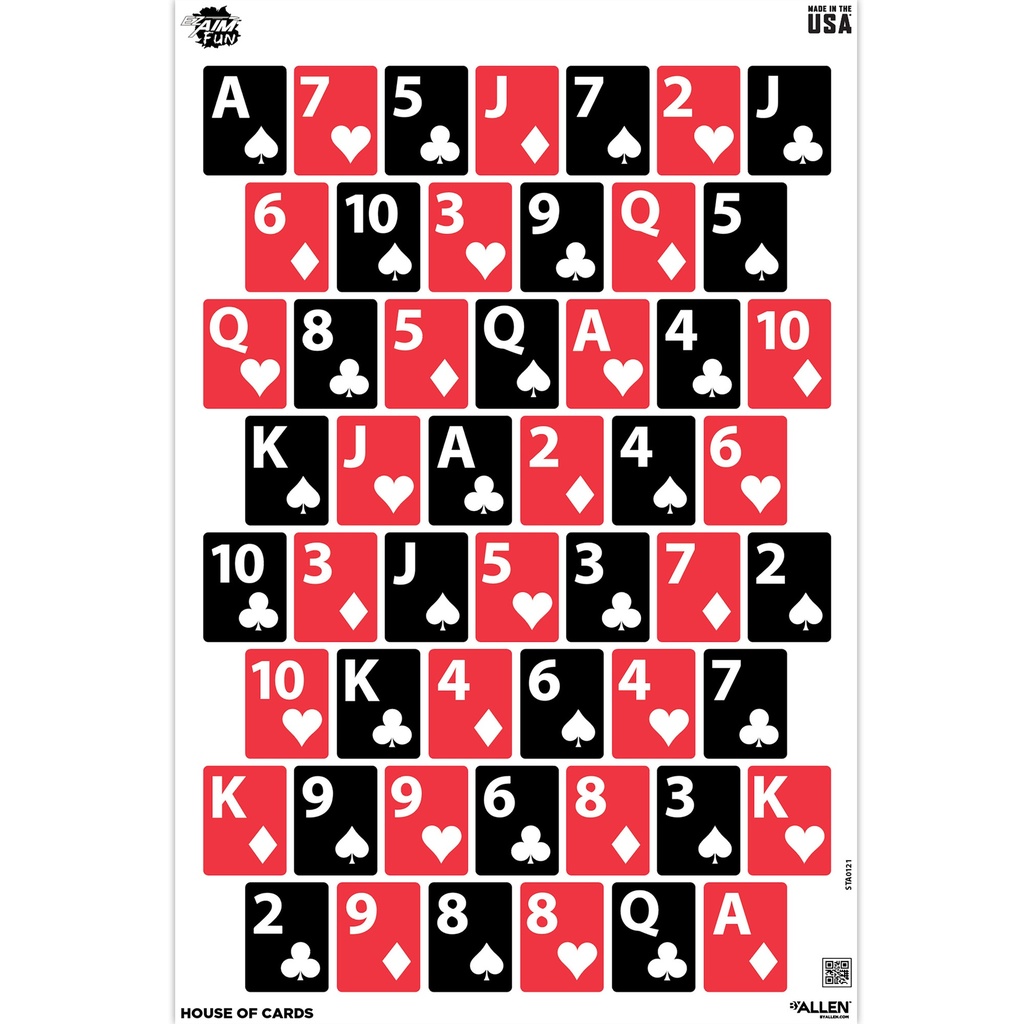 ALLEN EZ AIM 12"X18" GAME ON 8PK