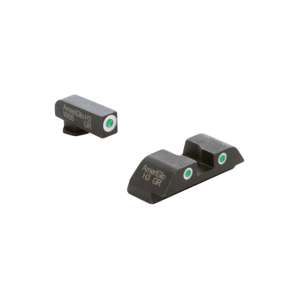 AMERIGLO CLSC 3 DOT FOR GLOCK WHITE/GREEN