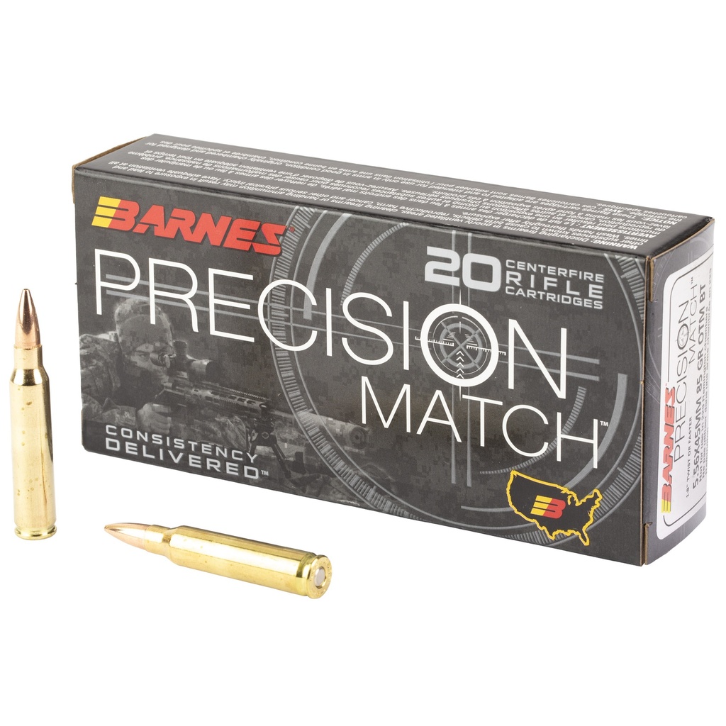 BARNES PREC MTH 5.56NATO 85GR 20/200