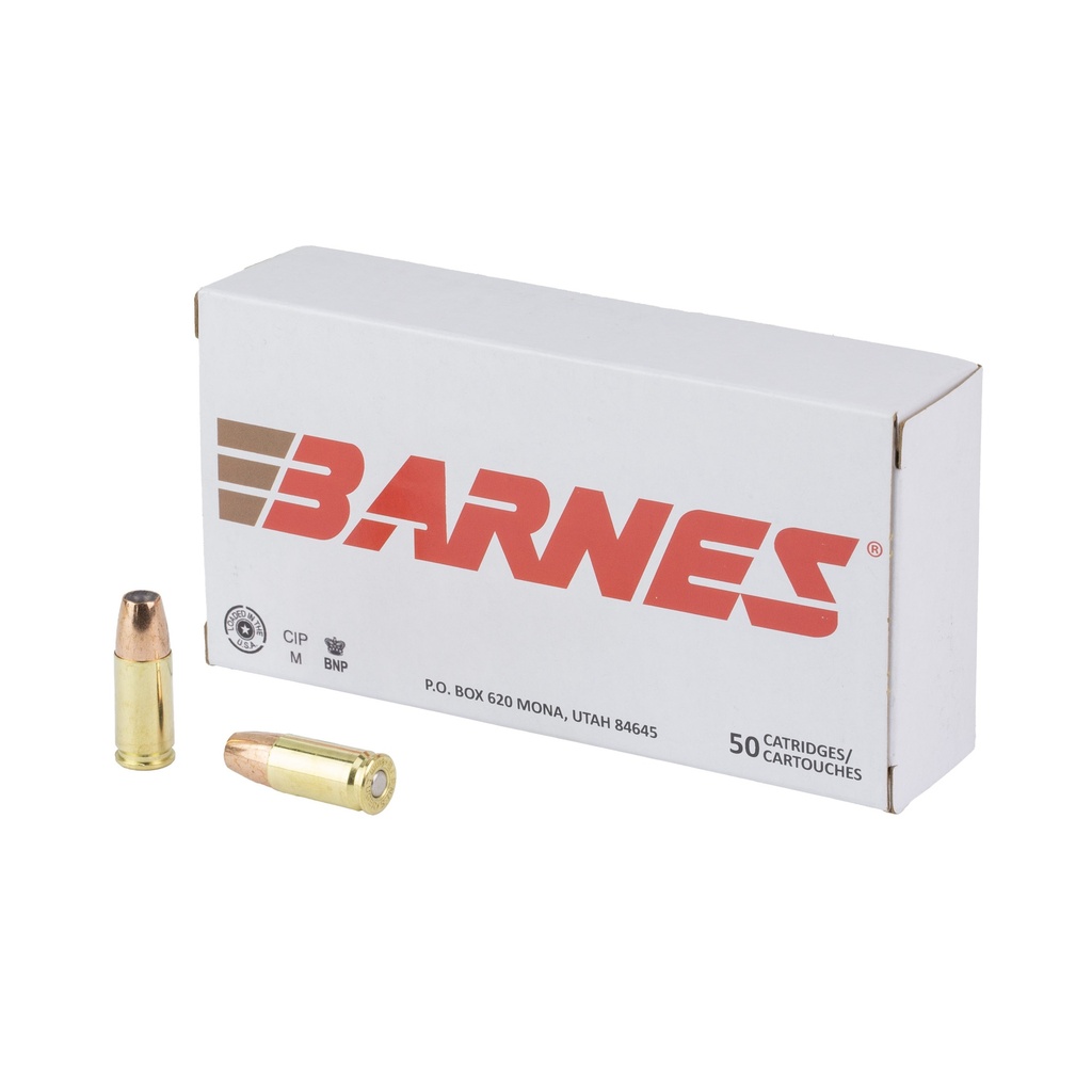 BARNES DEFENSE 9MM 124GR 50/500
