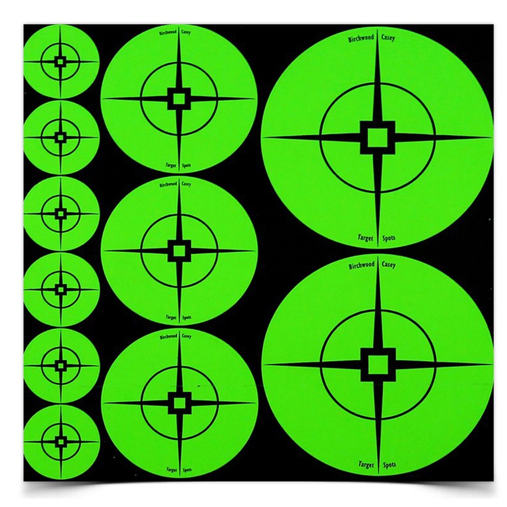 Birchwood Casey B/C TARGET SPOTS GREEN ASSORTMENT